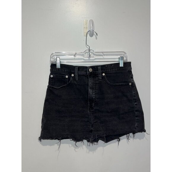 Madewell Black High Rise Demin Shorts Womens Size 27 - Picture 3 of 10